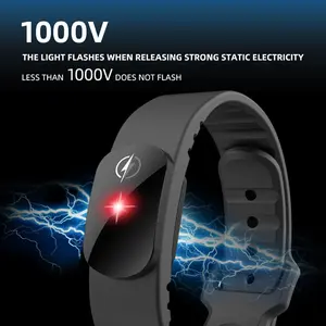 Anti-static Silicone Bracelet Men Women Fashion Waterproof Adjustable Winter Human Body Static Eliminator  super care arbuds