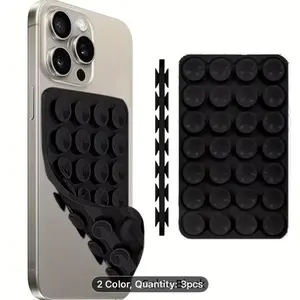 Silicone Suction Cup Phone Case Mount — Single Pack, Dual-Sided Phone Stand. Hands-Free, Strong-Grip Holder (Ideal for Selfies & Video Recording)