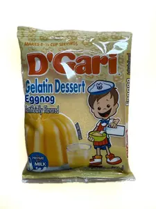 Gelatina de Rompope D'Gari 4.2 oz | D'Gari Eggnog (ROMPOPE) Gelatin Dessert Mix (Artificially Flavored) – 4.2 oz