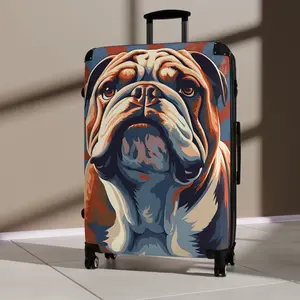 Bulldog - Suitcase - suitcases - airport - large suitcase - carry on suitcase - luggage -  Carry on luggage - gifts for men - suitcase with wheels