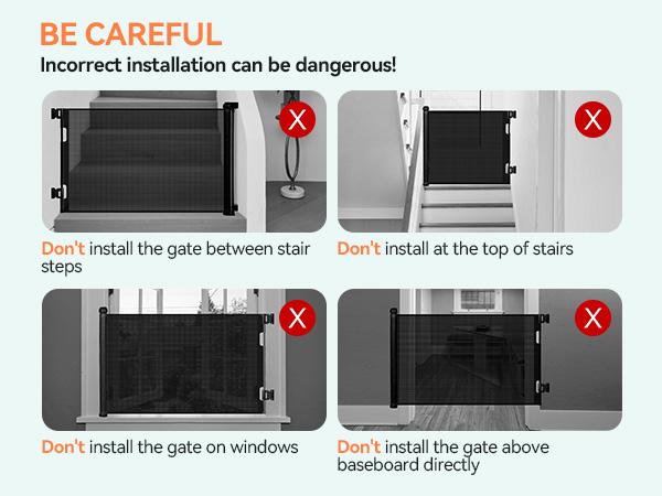 118" Retractable Baby Gates Extra Wide, Retractable Dog Gate for Large Openings, Extra Long Dog Gates for The House, Extra Large Mesh Pet Gate for Stairs, Doorways, Hallways, Indoor&Outdoor, Valentine's Day