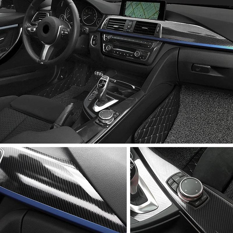 1PC 7.87x59.06-inch Vinyl 6D Carbon Fiber Car Sticker Is Waterproof and Easy To Apply Without Leaving A Trace Suitable for Car Hoods Jeep Trucks SUV Motorcycles Self-adhesive Protective Film for Car Beauty Enthusiasts Car Decals