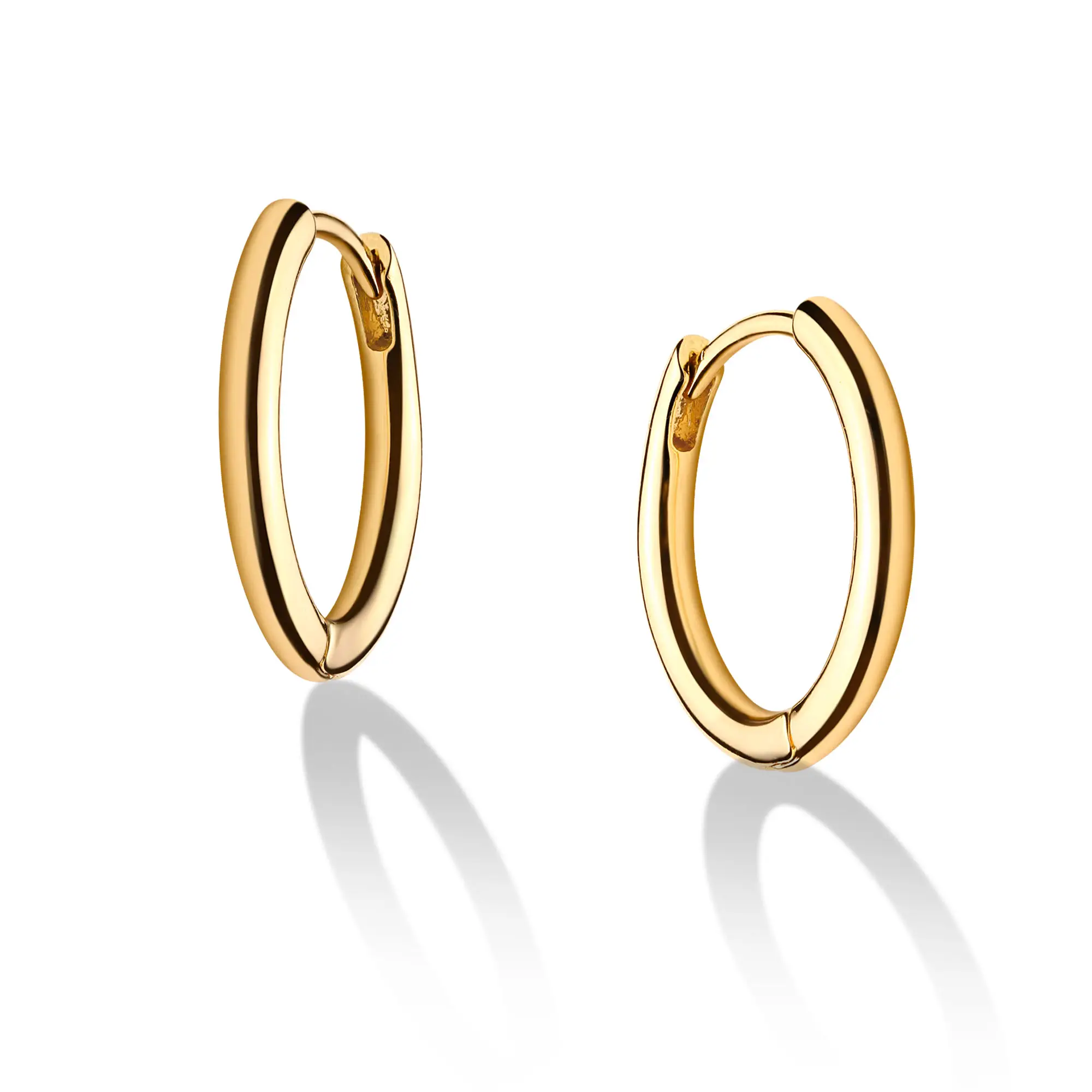 Fettero Women Basic Earrings Gold Huggie Hoop