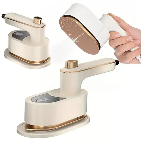 2026 Portable Handheld Garment Steamer, Mini Travel Iron, Foldable Wet & Dry Use Steam Iron,Household Folding Clothes Steamer for Home & Travel