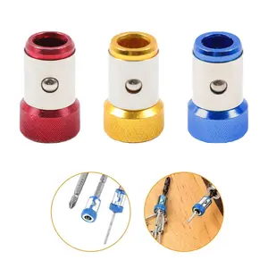 3PCS Upgraded Screwdriver Head Magnetic Ring, 1/4 Inch/6.35mm Universal Screw Magnetizer Ring for Hex Screwdriver & Power Bits, Metal Magnetic Screw Holder Tool for Fastening & Repair