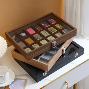 Large Capacity Transparent Dustproof Storage Box For Matches Windproof Display Stand Collectibles Box With Lid
