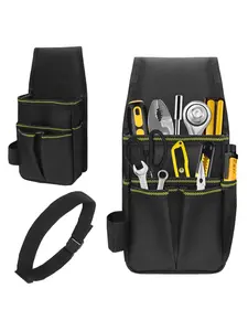 Portable Small Pocket Bag, Multi-Functional Waist Pack Tool Bag Organizer for Electricians Hvac Workers, Ideal for Storing Pliers Screwdrivers Hammer Wrenches
