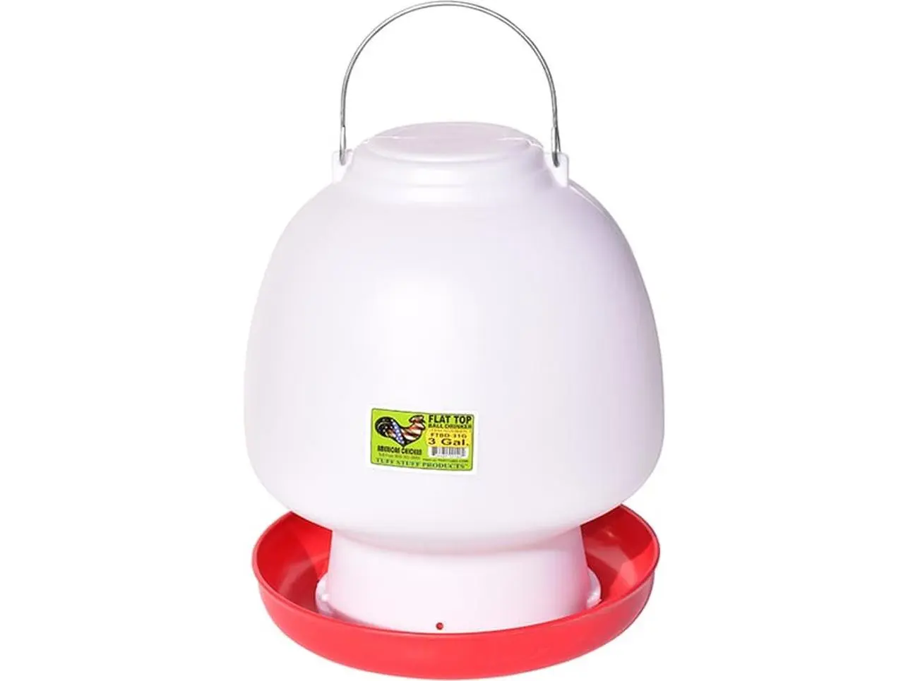 Tuff Stuff Products FTBD31G Flat Top Ball Drinker - 3.1 gal