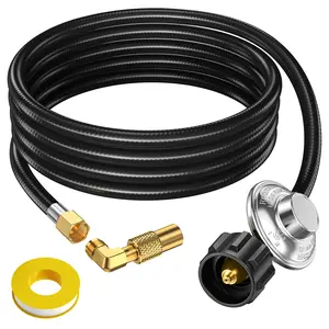Limited Time Deal! Alloxity QCC Connector with Low Pressure Valve, 12FT Hose & Teflon Tape – Perfect for Your Setup!