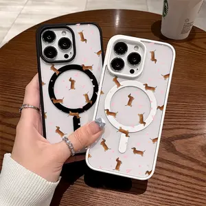 Premium Magnetic Phone Cases for iPhone11/12/13/14/15/16//17/Air/promax/Plus Stylish Dachshund-Themed Graphic y2k cased MagSafe Ready, Anti-Fall, Springtok and Ultra-Thin Design |   Perfect for Everyday Use Protector Screen Protector Aesthetic Resistance