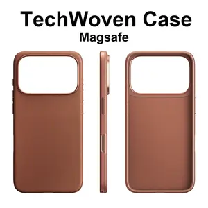 Tech Woven Magnetic Adsorption Phone Case for Iphone 17 Pro Max TechWoven for Magsafe Wireless Charge Cover