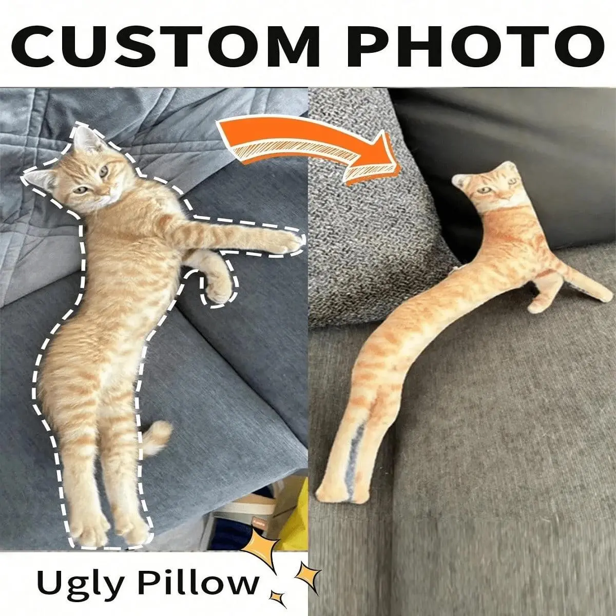 DIY Custom Creative Pet Cat Abstract Throw Pillow.Double-sided printed design.Perfect for friends’ birthdays, holidays, or as a personalized gift.Also great as a decorative item for parties.Creative and interesting gift idea.Soft and cozy, perfect fo