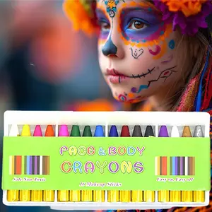 16 Color Crayon Set, Vibrant Colors for Creative Drawing & Coloring, Perfect for Kids Art Supplies, Ideal Gift for Children