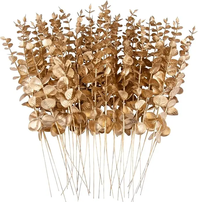 36 Pcs Artificial Eucalyptus Stems - 15 In Bendable Greenery with Realistic Faux Leaves Branches for Wedding Bouquets, Home Decor
