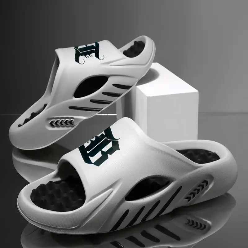 Men's Indoor Slippers – Soft Flexible Cushioning, Lightweight Quick Dry Design, Non-Slip Comfortable House Slides for Men, Great for Bedroom, Bathroom, Kitchen, Lounge, Dorm, Relaxing at Home, Casual Everyday Wear, Cozy Seasonal Comfort