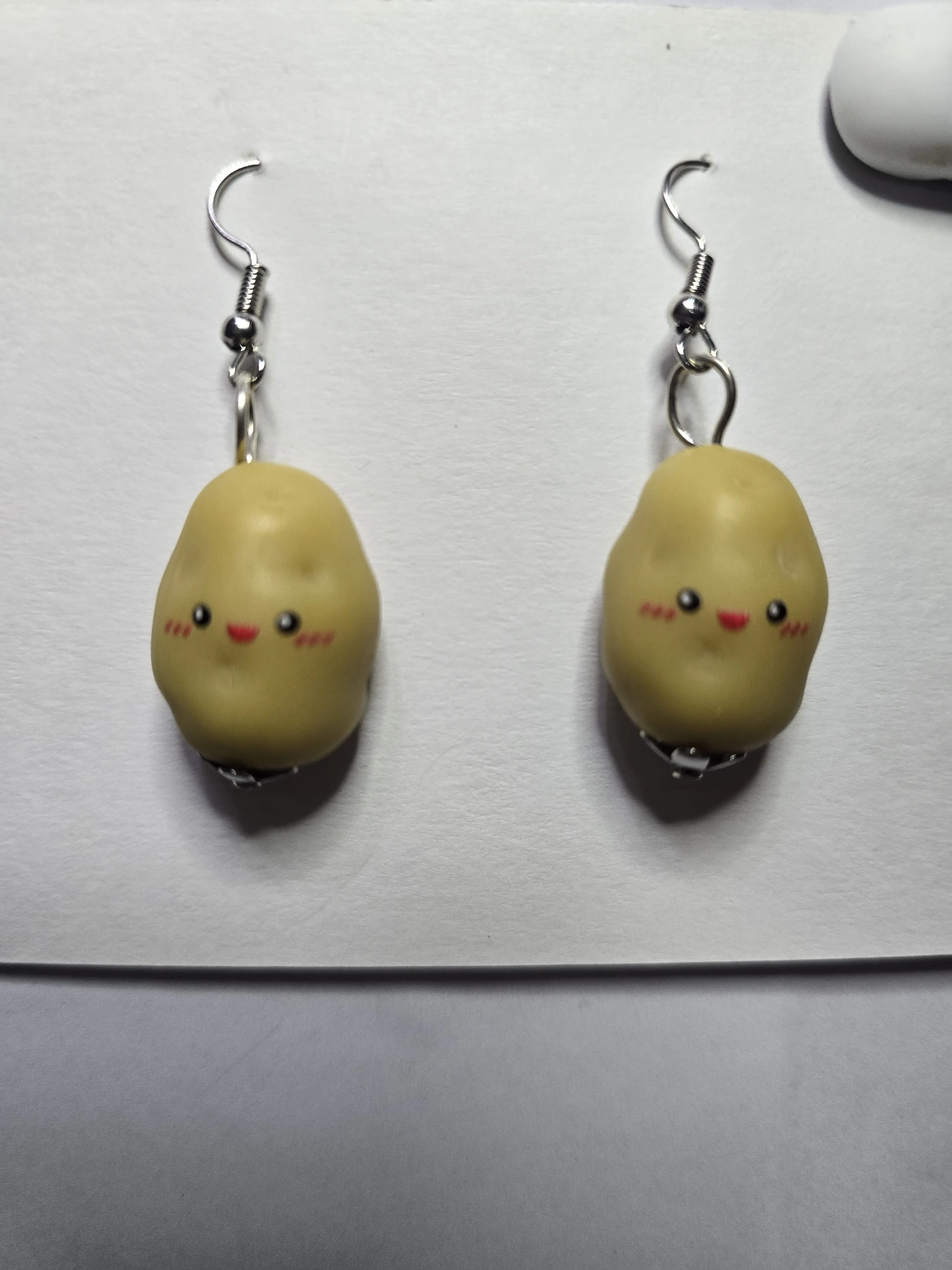 Positive potato earrings