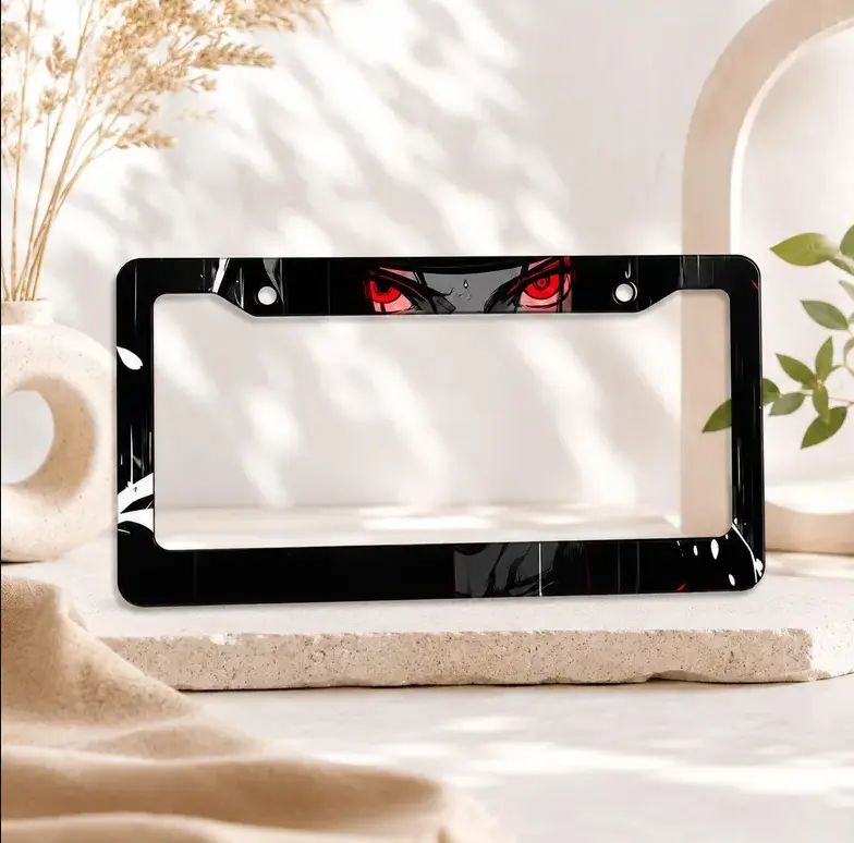 [ANIME] Anime Manga License Plate Frame, Japanese Aesthetic Car Tag Holder, Otaku Auto Decor Gift