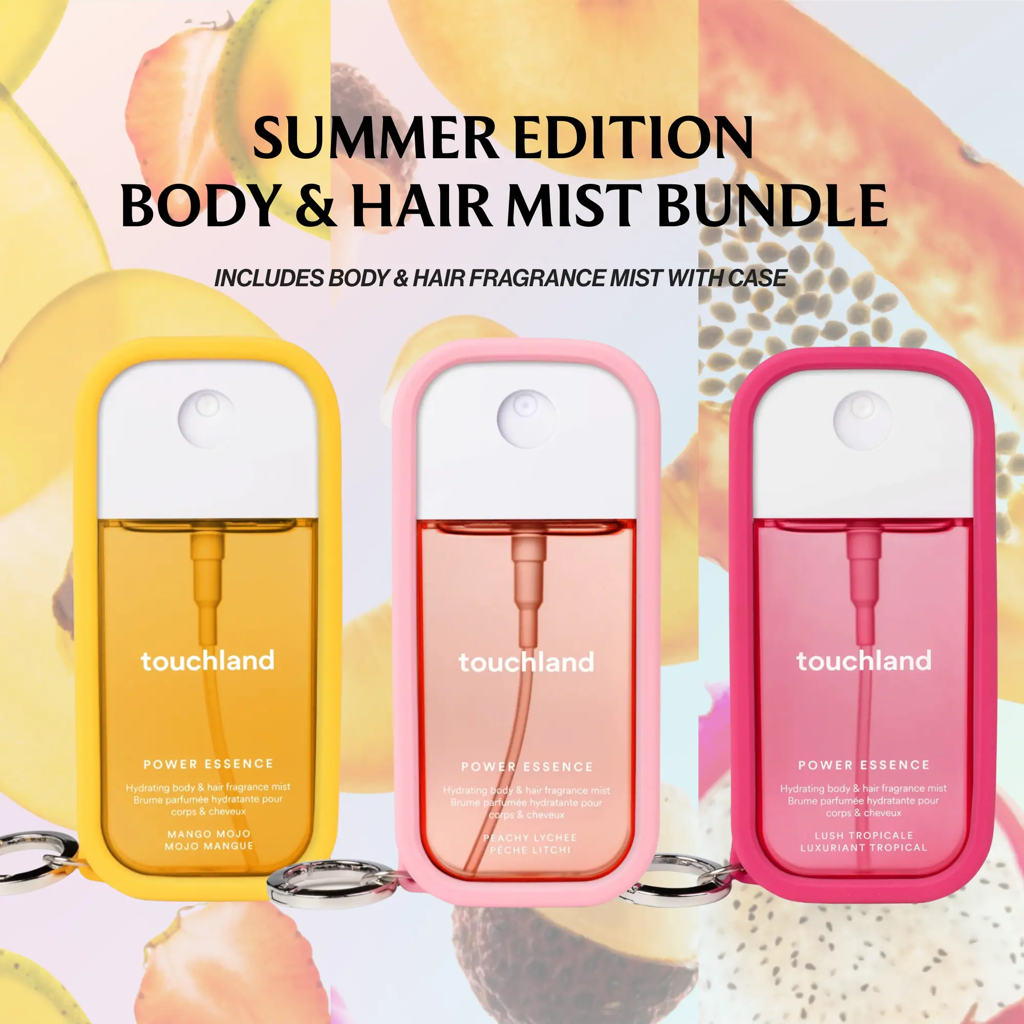 Touchland Summer Edition Body & Hair Mist Bundle Touchland Summer Edition Body & Hair Mist Bundle