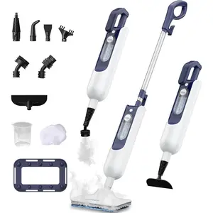 11-in-1 Steam Mop for Hardwood Floors, Multi-Surface Steam Cleaner with Handheld Steamer, Fast Heat 22.9FT Cord for Tile Grout Carpet & Wall Cleaning