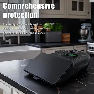 Premium TM7 Display Cover | Protection for Your Display - Perfect Fit for Thermomix TM7 - Easy Installation, Flexible and Impact-Resistant, Snug Fit without Loosening, Made of High-Quality Black Silicone