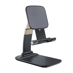 2026 New Aluminum Alloy Phone Tablet Stand, Foldable Extendable Lazy Holder for Desk & Bed, 360° Rotation, Stable for Live Streaming, Universal Compatibility