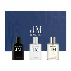 Jean Miss Men's Perfume Set 3x30ml Ocean & Woody &Citrus Notes|box Long-Lasting cologne fragrance|perfect birthday gift l Men's perfume|High Quality Cosmetic for Daily Use l Perfume Gift Sets|Fragrance Pack