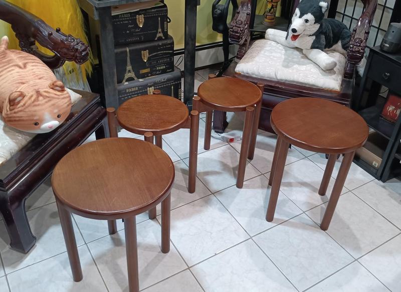 【HOT】Solid Wood Stackable Stools Set of 4,Wooden Stool,Sturdy and Durable,No Installation Required,Top Stackable Round Stools for Kitchen Island,Dining Room,Bedroom,Living Room, Space Saving 【HOT】Solid Wood Stackable Stools Set of 4,Wooden Stool,Sturdy and Durable,No Installation Required,Top Stackable Round Stools for Kitchen Island,Dining Room,Bedroom,Living Room, Space Saving