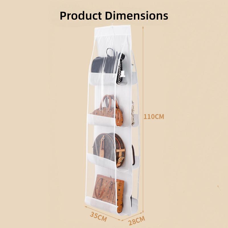 Multi-Layer Hanging Handbag Organizer, 1 Count, Space-Saving Transparent Handbag Storage Bag, Minimal Purse Organizer for Wardrobe Closet, Hangable Home Storage Organizer, Hanging Storage Bags, Hangable Organizer Pouch-MM1 Multi-Layer Hanging Handbag Organizer, 1 Count, Space-Saving Transparent Handbag Storage Bag, Minimal Purse Organizer for Wardrobe Closet, Hangable Home Storage Organizer, Hanging Storage Bags, Hangable Organizer Pouch-MM1