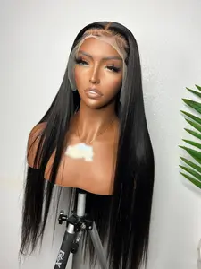 Fashion Ultra Soft 30 Inch Lace Front Wig, Lace Front Design, 180% Density Straight Hair, Pre-Bleached, Daily Use, Versatile Use, All Seasons