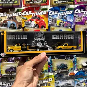 M2 Ford F350 and Ford Ranger Diecast car hauler set 1:64 scale