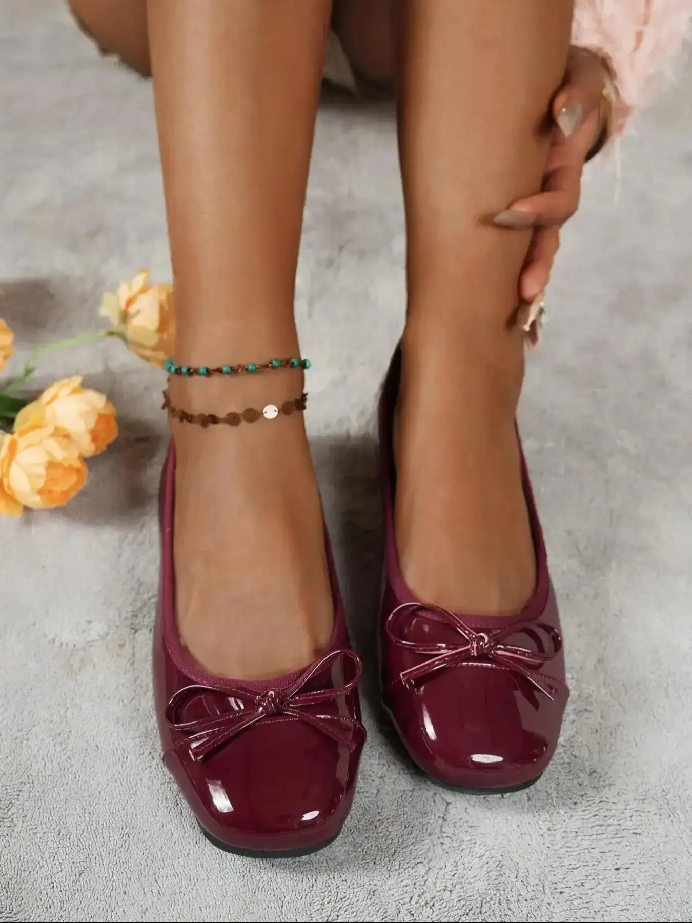 Women's Elegant Bowknot Design Mary Jane Shoes, Cute Trendy Flat Fashionable for Daily Wear, Girl, versatile chic musthave wardrobe polished silhouette modern essential timeless wardrobe