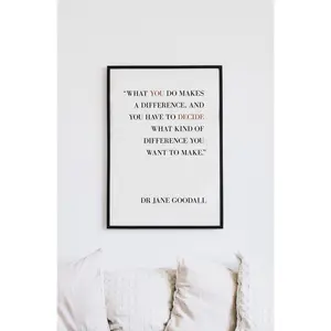[SALE UP TO 40%] [Unframed] Dr Jane Goodall Quote | Printable | Home Decor | Instant Download | Climate Activist | Wall Art | Climate Change Poster