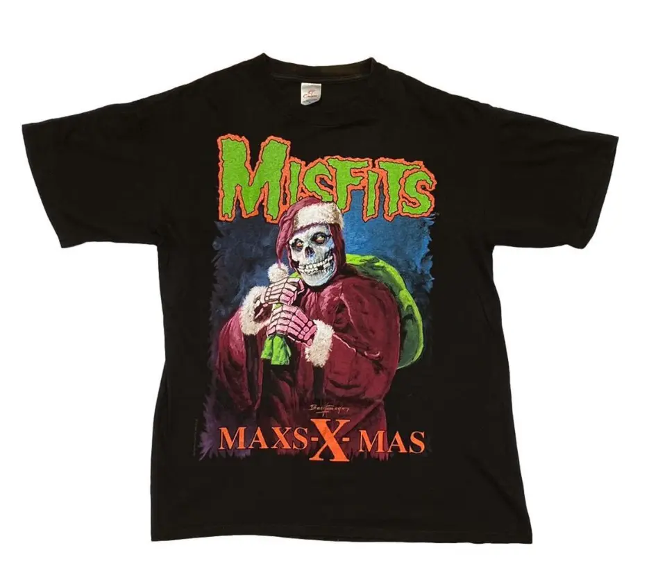 Misfits Max's Xmas signed by the band Tshirt T-Shirt S-6XL