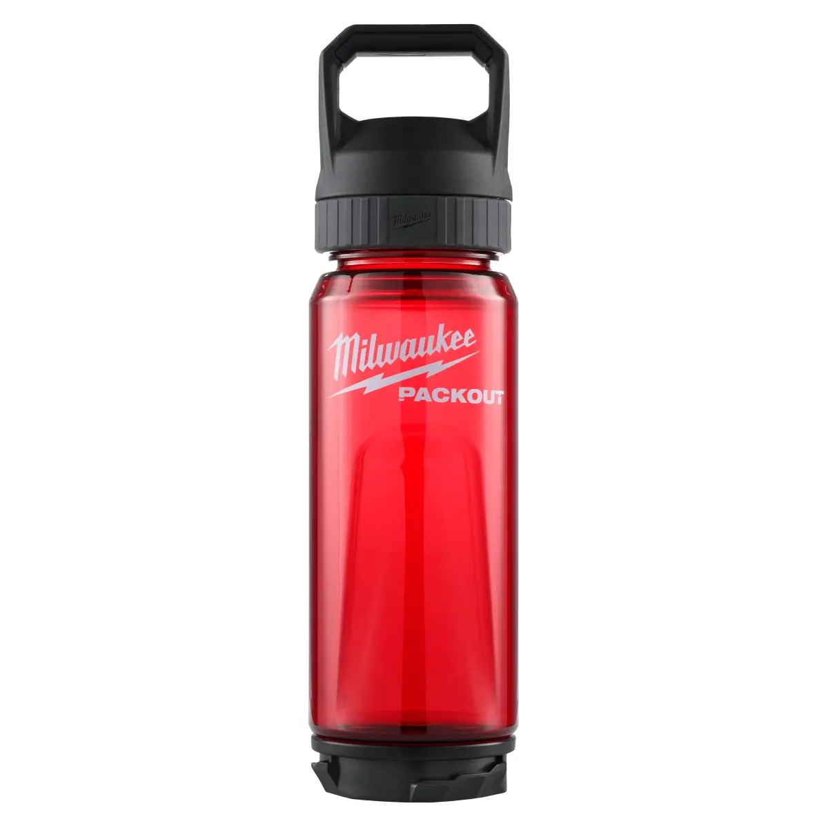 Milwaukee Electric Tool 152393 25 oz Packout Bottle with Chug Lid, Red