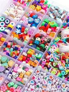 2000pcs Bracelet Making Kit, Friendship Beads Clay Jewelry Set, Teen Girls Stylish Playful Charm Bracelet DIY Craft Kit, Birthday Gift, Bead Assortment, DIY Beading Accessories, Beaded Jewelry