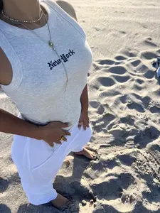 New York TANK TOP - embroidered