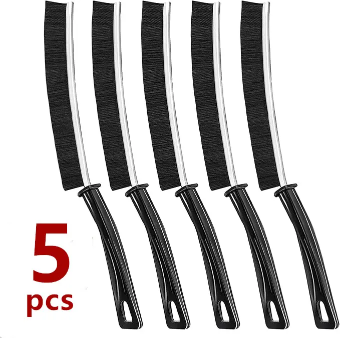 5 crevices cleaning brushes, slender flat arc-shaped brushes, suitable for narrow gaps, deep crevices and small Spaces. Durable and highly elastic material, easy to clean, no residue, kitchen and bathroom cleaning tools