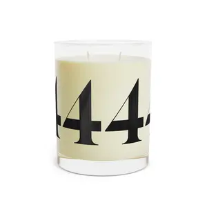 4444 Angel Number Scented 11oz Glass Ritual Candle Aromatherapy For Meditation