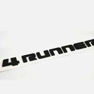 2010-2022 fits 4 Runner Emblem Tailgate Adhesive Letters ( Black color )