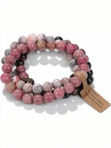 3 PCS Healing Crystal Bracelets for Women 8mm Stone Beaded Stretch Bracelet Amethyst Jewelry Gifts Dainty Crystal Bracelet #Fashionweek#Fallfreshness
