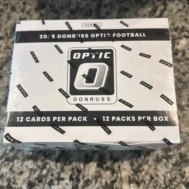 Donruss 2025 Optic Fat Pack Box Break - 12 Cards Per Pack, 12 Packs Per Box, Football Trading Cards