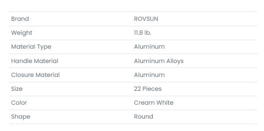 [ FLASH SALE ] ROVSUN 22 Pcs Nonstick Pots and Pans Set with Detachable Handles