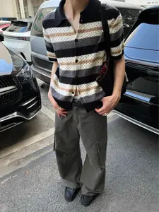 Men's Gray Multi Pocket Baggy Wide Leg Cargo Pants, Vintage Washed Mid Waist Oversized Loose Casual Trousers Side Flap Cargo Pockets Soft Twill Fabric Straight Floor Length Relaxed Silhouette, Y2K Retro Skater Minimalist Daily Streetwear Bottoms