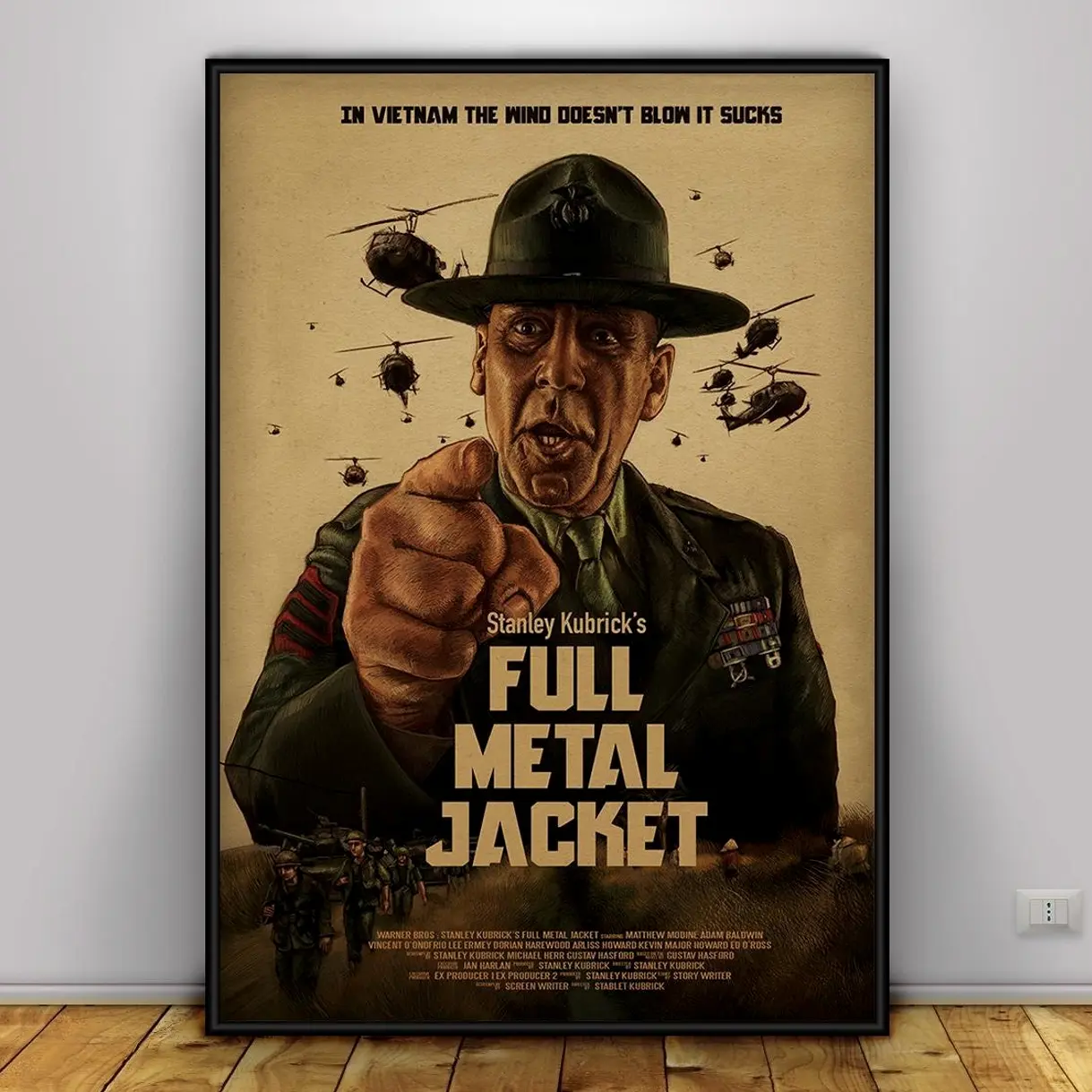 Full Metal Jacket Movie Poster : Joker and Private Pyle Wall Art