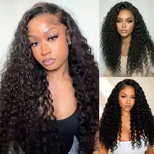 Nulook Hair 13x4 HD Lace Front Wig – Water Wave | 100% Brazilian Human Hair | 180% Density | Pre-Bleached Knots | Natural Hairline | Ultra Soft & Breathable Lace