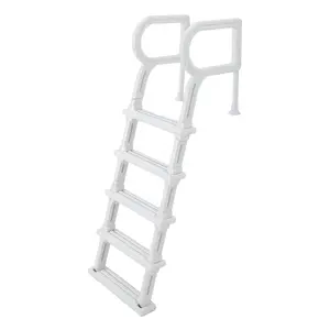 Heavy Duty 5-Step Swimming Pool Ladder with Double Handrails – Non-Slip Sturdy PE Steps – 400 lbs Capacity – Fits 48-54" Inground & Above Ground Pools – Durable Outdoor Pool Access Ladder
