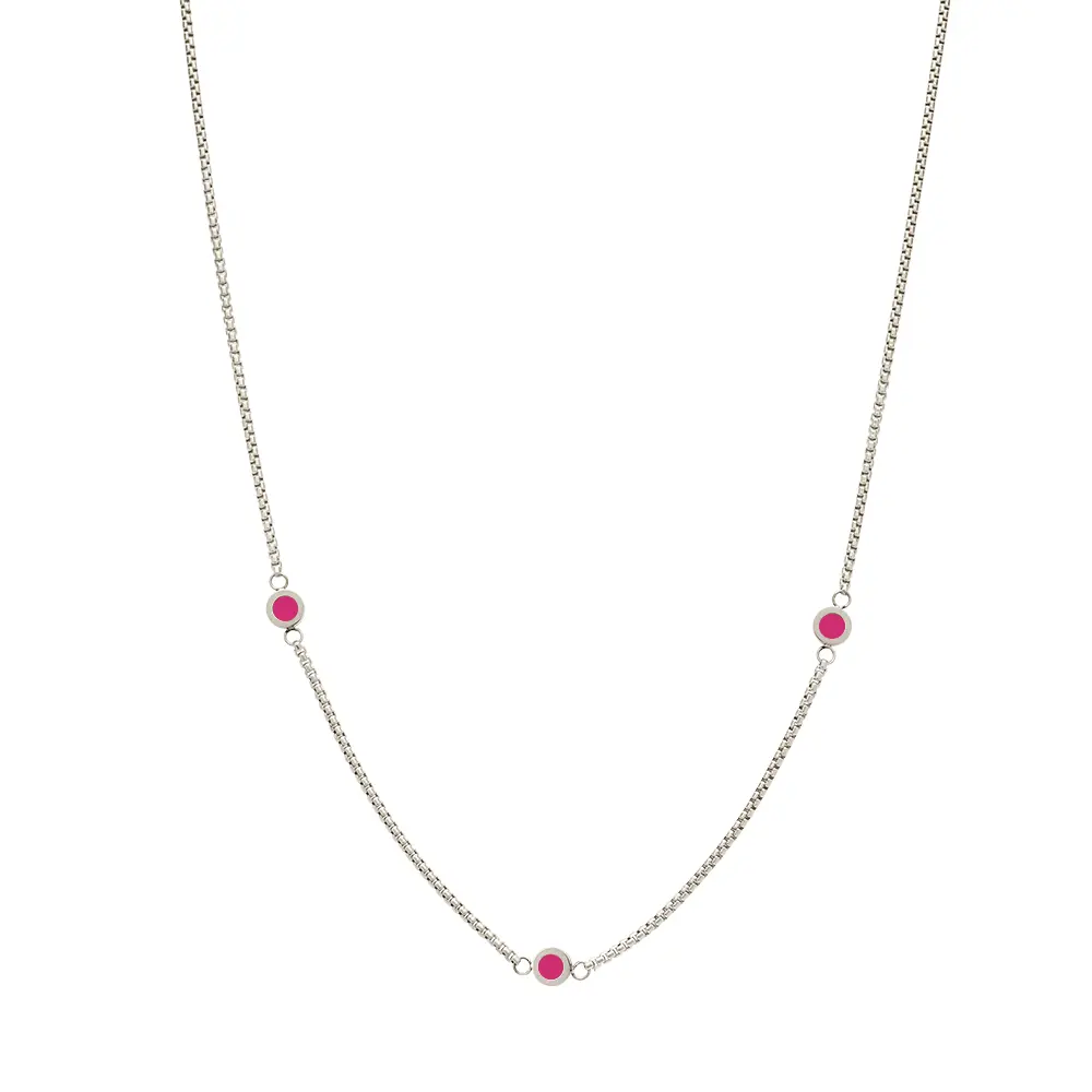 NEW WAVE RASPBERRY 3 CHIPS NECKLACE