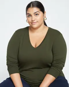 Long Sleeve V Rex - Evening Forest