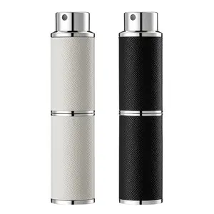 2PCS 8ML Perfume Atomizer Leather Travel Mini Cologne Refillable Spray