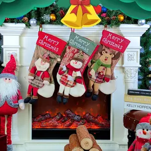 Christmas Decoration Set, Santa Snowman Reindeer Ornaments, Festive Home Decor & Party Supplies, Unique Holiday Gift Ideas